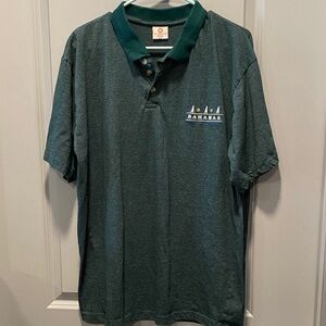 Bahamas Sailboat Polo Shirt XXL Green Striped Embroidered Resort Vintage Travel